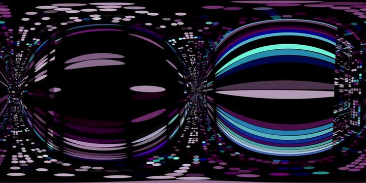 360 VR Matrix 002: Virtual reality video inside a matrix cube of streaming data (Loop).