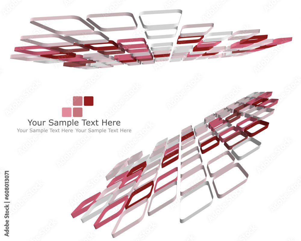 Poster abstract 3d checked business background for use in web design