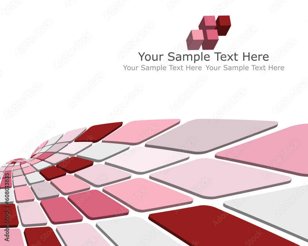 Poster abstract 3d checked business background for use in web design