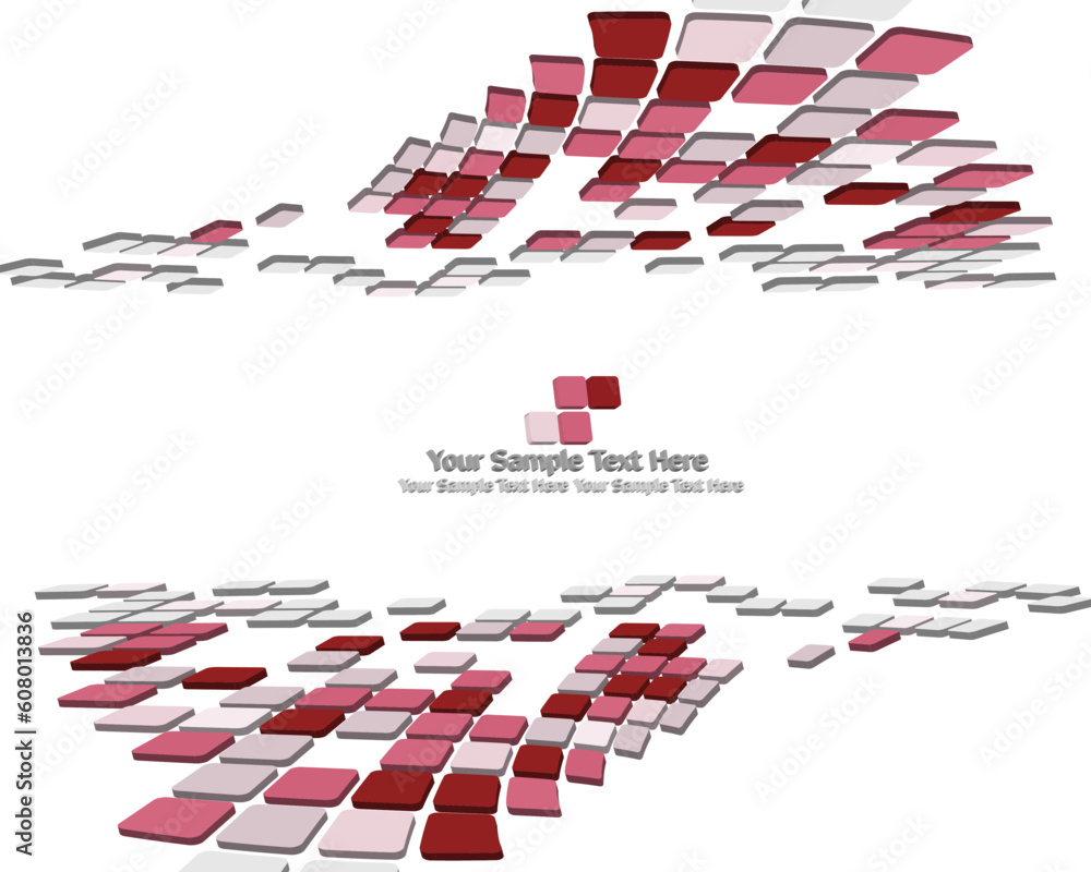 Poster abstract 3d checked business background for use in web design