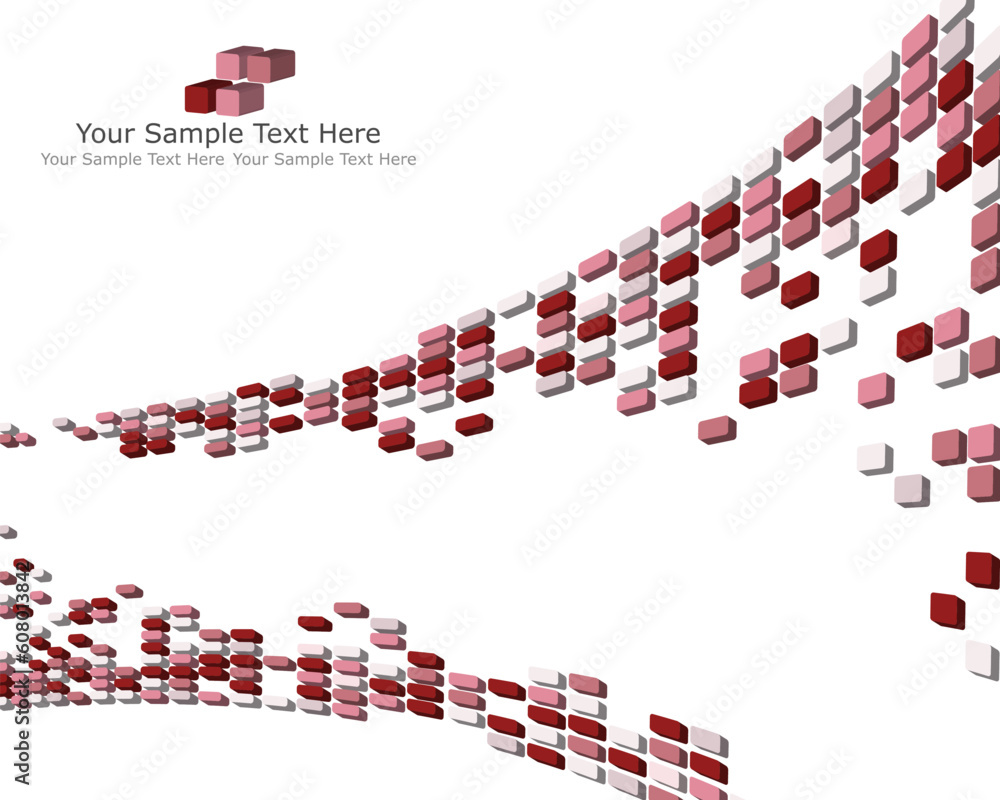 Poster abstract 3d checked business background for use in web design