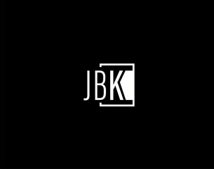 JBK Logo and Graphics Design, Modern and Sleek Vector Art and Icons isolated on black background
