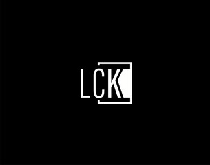 LCK Logo and Graphics Design, Modern and Sleek Vector Art and Icons isolated on black background