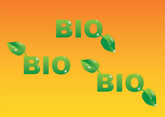 bio title vector illustration