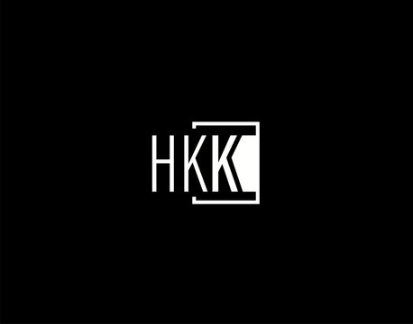 HKK Logo and Graphics Design, Modern and Sleek Vector Art and Icons isolated on black background