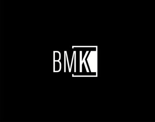 BMK Logo and Graphics Design, Modern and Sleek Vector Art and Icons isolated on black background