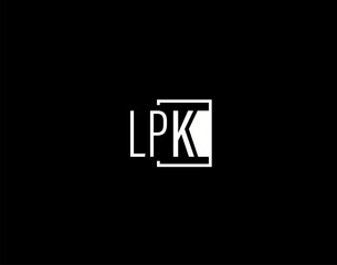 LPK Logo and Graphics Design, Modern and Sleek Vector Art and Icons isolated on black background
