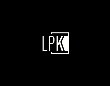 LPK Logo and Graphics Design, Modern and Sleek Vector Art and Icons isolated on black background