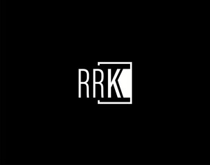 RRK Logo and Graphics Design, Modern and Sleek Vector Art and Icons isolated on black background