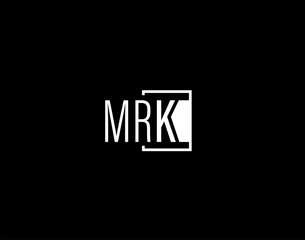 MRK Logo and Graphics Design, Modern and Sleek Vector Art and Icons isolated on black background
