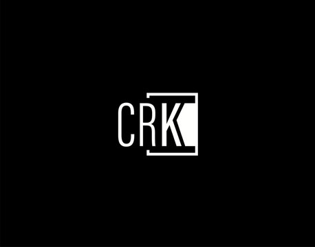 CRK Logo and Graphics Design, Modern and Sleek Vector Art and Icons isolated on black background