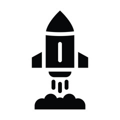 launch glyph icon illustration vector graphic