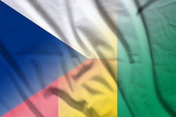 Czech Republic and Guinea state flag international negotiation GIN CZE