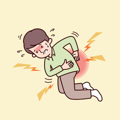 イラスト素材: ベクターイラスト素材：尿路結石