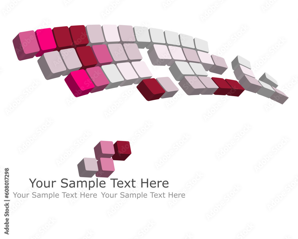 Poster abstract 3d checked business background for use in web design
