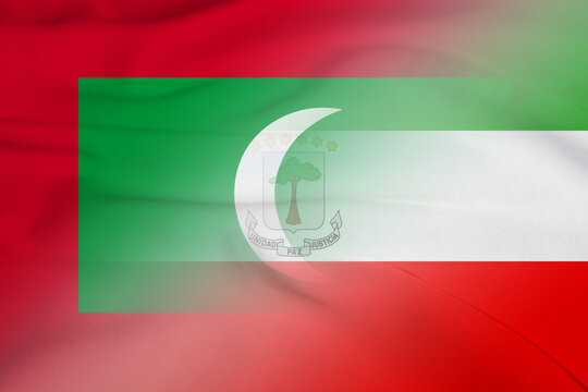 Maldives and Equatorial Guinea national flag international negotiation GNQ MDV