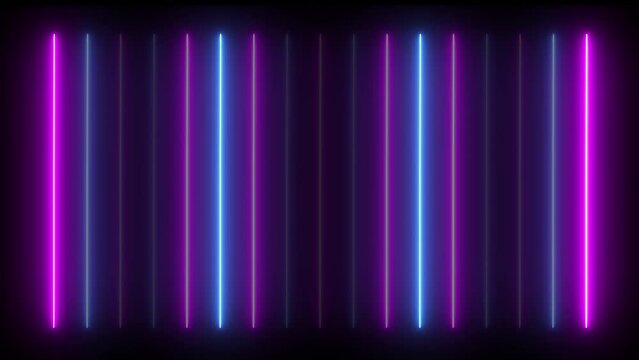 abstract background with linesTitle, Glowing lines Led neon loop suitable for concerts, tv shows, vj projections, dance music videos, show parties, night clubs, discos, and much more. 4k	