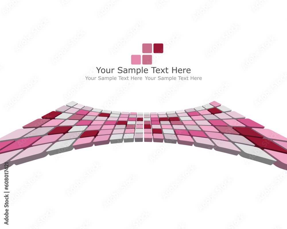 Poster abstract 3d checked business background for use in web design