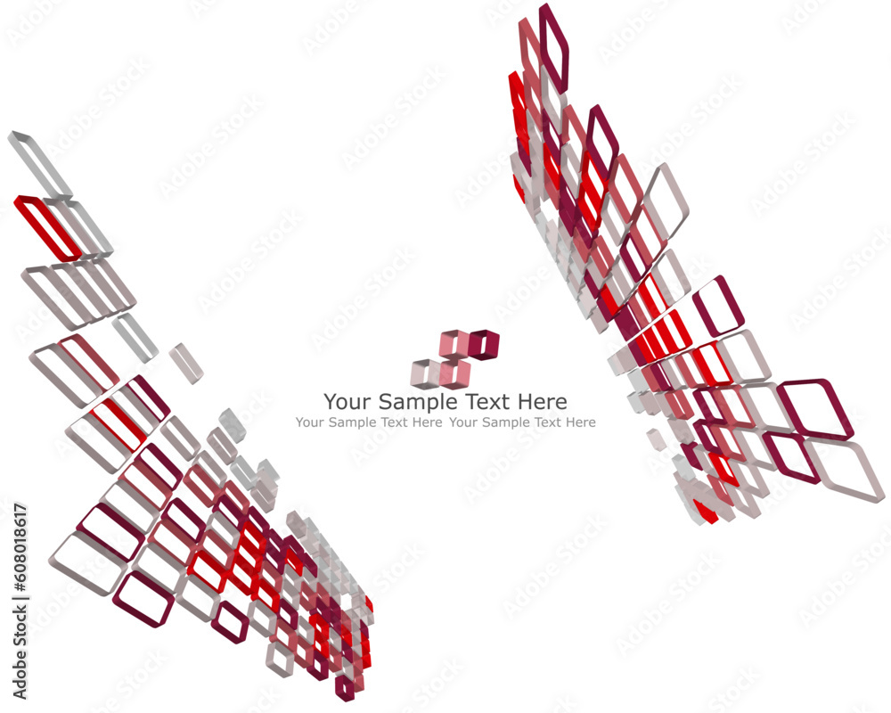 Poster abstract 3d checked business background for use in web design