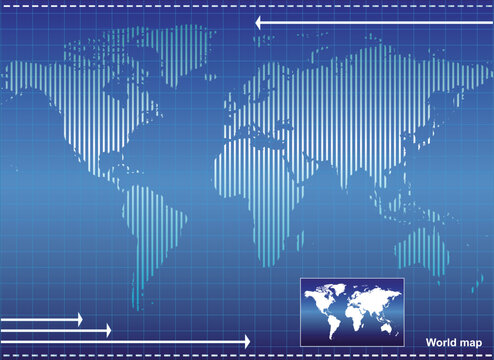Illustration of World map