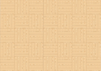 Wood floor parquets on the white background