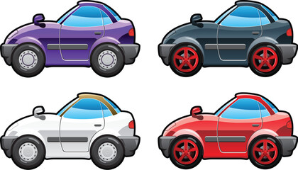 Fototapeta premium sport car. part of my collections of Car body style. Simple gradients only - no gradient mesh.