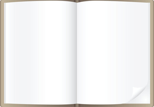 Simple book isolated on the white background
