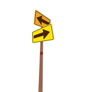 Traffic sign on a white background. Vector