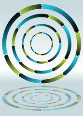 An image of a Puzzle Wheel with Levels.