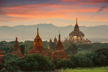 Bagan, Myanmar temples in the Archaeological Zone