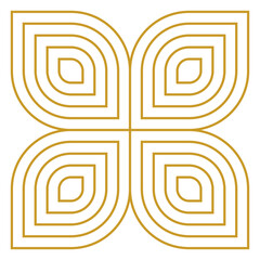 Flower wave pattern.