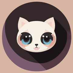 Cute cat vector illustation or icon