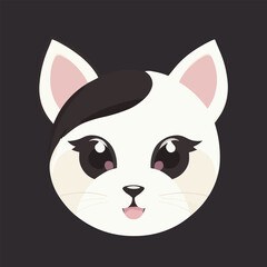 Cute cat vector illustation or icon