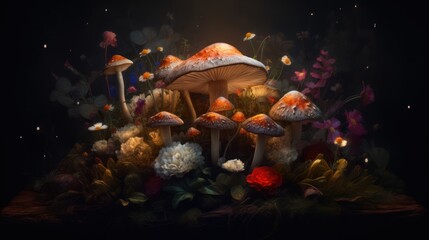 Naklejka premium coral reef and fish