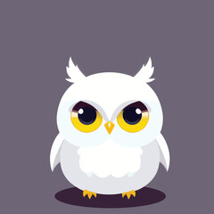 Cute Vector owl illustration or icon