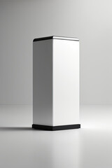 modern pedestal to display products. ai illustration generated