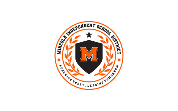 Badge letter M for University / College / Graduate / Campus logo design inspiration