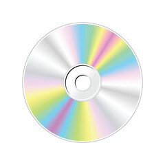 CD. Realistic vector illustration in colorful. Color design element.