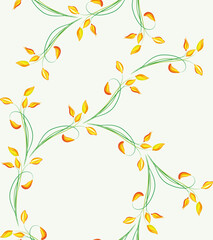 Seamless floral background. Illustration for your design.