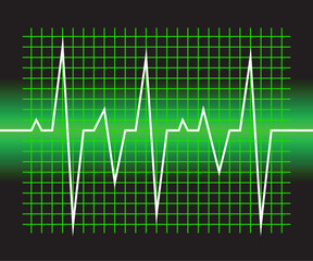 Abstract musical inspired graphical background image with peaks.