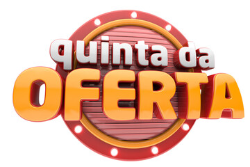 Quinta da Oferta selo 3d