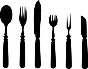 An image of an old vintage cutlery