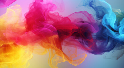 abstract colorful smoke generativa IA