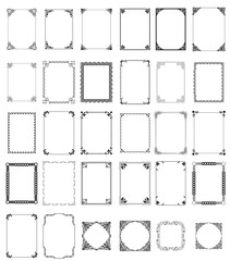 vector pattern frames set
