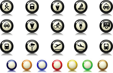 Transportation and Vehicle icons Billiards  series