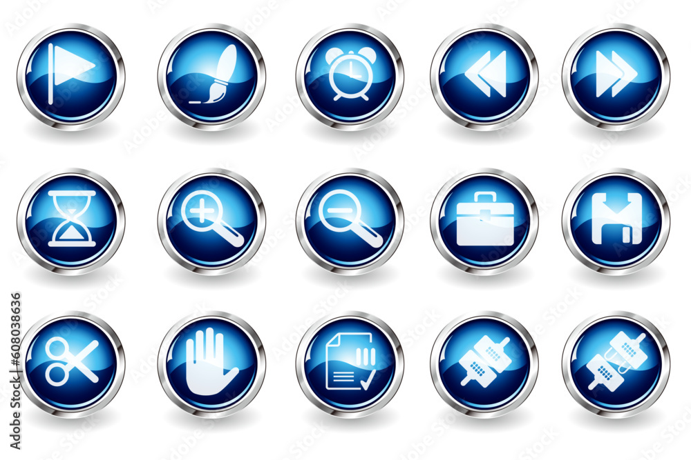 Poster toolbar and interface icons