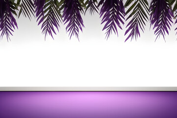 Fototapeta na wymiar Abstract Purple studio background for product presentation empty room with shadows. 3D-room with copy space