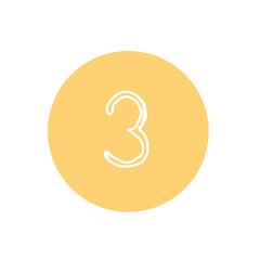 illustration of number3
