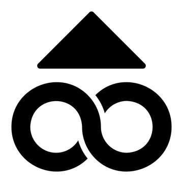 Continuous Improvement Glyph Icon