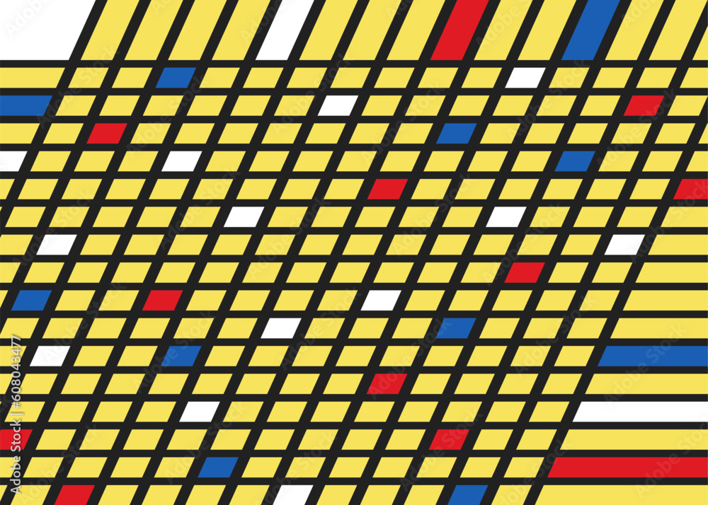 Poster abstract background with colorful square pattern
